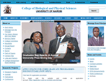 Tablet Screenshot of cbps.uonbi.ac.ke