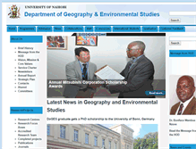 Tablet Screenshot of geography.uonbi.ac.ke