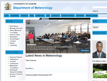 Tablet Screenshot of meteorology.uonbi.ac.ke