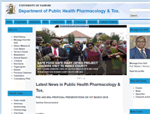 Tablet Screenshot of phpt.uonbi.ac.ke