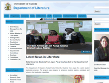 Tablet Screenshot of literature.uonbi.ac.ke