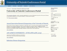 Tablet Screenshot of conferences.uonbi.ac.ke
