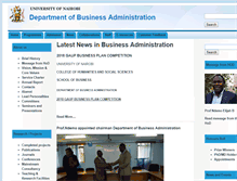 Tablet Screenshot of businessadmin.uonbi.ac.ke